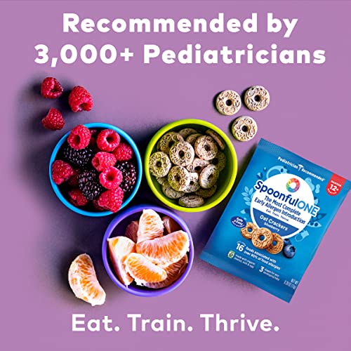 Въвеждането на хранителен алерген SpoonfulONE Овесени бисквити | Smart Feeding Snack for a Toddler or Baby 12+ Months