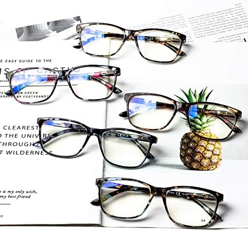 SIGVAN Дами Очила За Четене Синя Светлина Заключване Пролет Панта Мода Модел Печат Очила за Жени