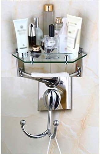 Zwj Command Срок Strip Triangle Shower Glass Срок Corner Rack Bath Shower Tray Storge Basket for Hanging Bathroom Accessories xindekaishiTC730 (Size : 3tiers)