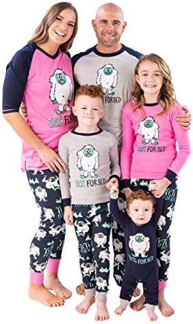 Lazy One Matching Family Пижамные комплекти за възрастни, деца и бебета (Yeti за легла)
