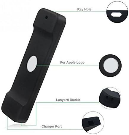2 Pack Remote Case Съвместим с Apple TV 4K/5th и 4th поколение - Auswaur Удароустойчив силиконов калъф за дистанционно