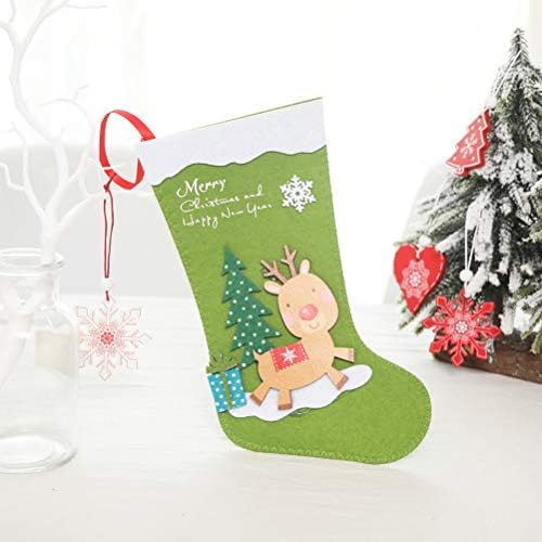 Amosfun Коледен Отглеждане Коледен Подарък Чанта С Увреждания Се Лекуват С Бонбони Чанта Коледно Дърво Виси Медальон Вечерни