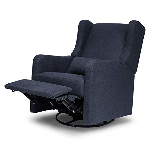 Carter's by DaVinci Arlo Recliner and Swivel Планер in Performance Khaki Linen, Water Repellent & Stain Resistant, Greenguard