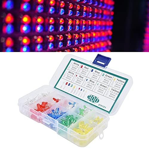 Диоди, светодиоди Led Светодиоди 300шт 5 Цвята за Домакински Уреди за Електронни Продукти