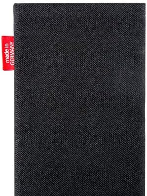 fitBAG Rave Черно Обичай ръкав за LG G6. Калъф от фина костюмной плат с вградена подплата от микрофибър за почистване