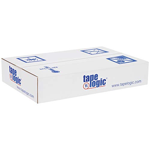 Лентата Logic 2 инча x 55 Ярда 2.2 Mils Червен/бял, Тежкотоварни Опаковане лента,Смесен продукт 6 Опаковки, идеални за