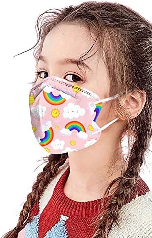 Kids_Face_Mask_Disposable за Момчета Момичета Сладък Модел 3D_Masks 5Ply PPE Защита на Лицето Делото за Открито Училище 2-10 години