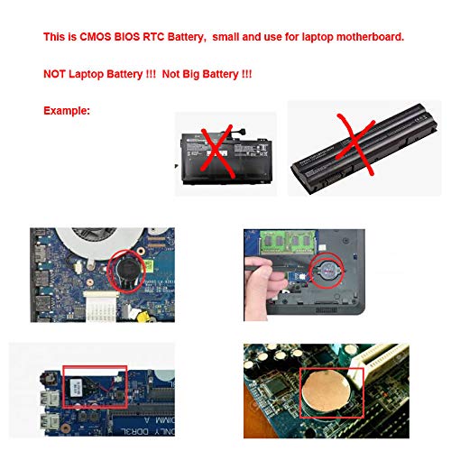 DBTLAP Лаптоп CMOS Батерия Съвместима за ACER TravelMate 243LC CMOS RTC Батерия
