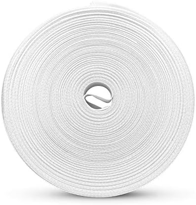 Colibree - Bias Tape Single Fold - ½ Полиестерен плат - Мостова лента за краища на килима - Мрежи за тапицерия на мебели -Бяло, 55 ярда...