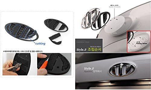 Automotiveapple Продавам, Detailpart Brenthon Предния Капак Заден Багажник Емблема Комплект от 2 теми за 2017 Hyundai Elantra : Avante АД