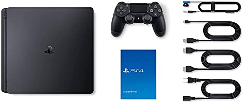 PlayStation 4 Slim Seyted Обновената Игрова конзола SSD 1TB с безжичен контролер, катранен