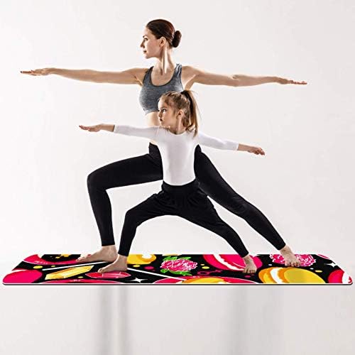 Unicey Bad Girl Устните Модел килимче за Йога Дебели Нескользящие Постелки за Йога за Жени и Момичета, Подложка За упражнения