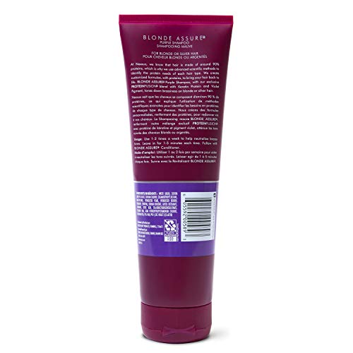 Nexxus Забавно Assure Purple Shampoo Шампоан За Грижа За Цвета, За Светли Коса Кератиновый 8,5 грама Протеин