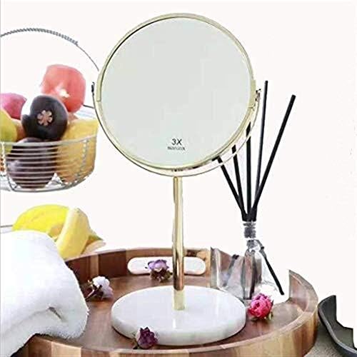 Огледала за грим-AoYanQi Small Decorative Mirror, Men Desktop Shaving Mirror Creative Metal Dressing Mirror 360° Beauty