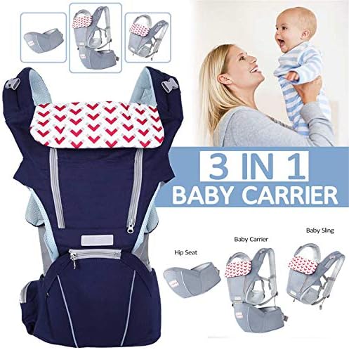 HWZZ 3 в 1 Baby Sling Baby Carrier Многофункционален Чист Памук Baby Baby Carrier Талия Стол Child Превозвача за 0-36