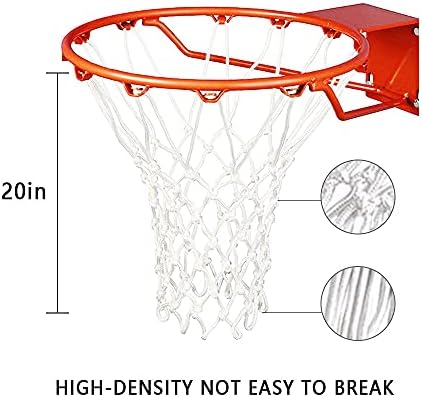 Тежкотоварни баскетболно на окото - при всякакви метеорологични условия Дебели Мрежи,12 Линии за вътрешни и външни професионални