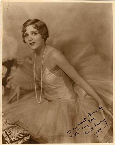 Мери Пикфорд - снимка с автограф, подписана през 1929 г.