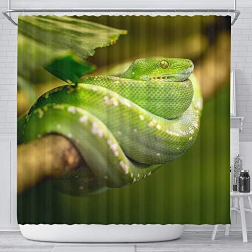 Luto-Home Завеси За душ с принтом Зелената Змия