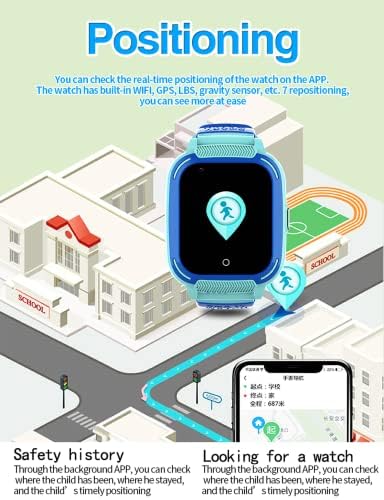 4G Деца Smartwatch с GPS Тракера, Смартфон, Мобилен Телефон Смарт Часовници за 4-15 Години Момчета Момичета Деца Рожден