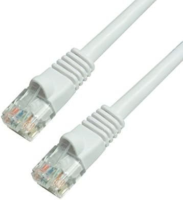 GRANDMAX CAT6 10' FT WHITE RJ-45, 550MHz, UTP Ethernet Network Patch Кабел Snagless/Molded Bubble Boot