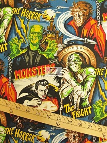 Monsters Удоволствия and PASTIMES by Robert Kaufman Памучен плат с ширина 45 сантиметра Продава се Двор