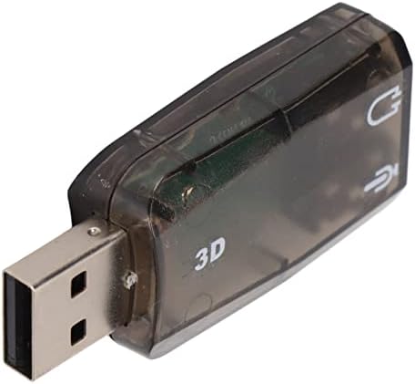 USB Стерео Звукова Карта, Бърз, Стабилен Външен Аудио Адаптер 3.5 мм Конектори, Щепсела и да Играе за Лаптоп, за