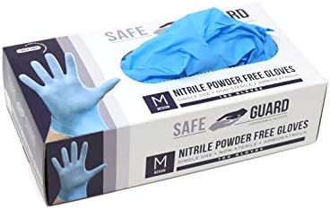 Защитни Нитриловые Ръкавици за Еднократна употреба, без прах, Хранителни Ръкавици, Без латекс, 100 Ръкавици, Синьо