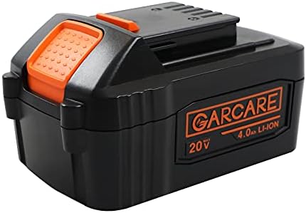 GARCARE Литиево - Йонна Батерия Подмяна, 20 Волта 4.0 Ah Капацитет Акумулаторна Батерия - Съвместима Замяна за GARCARE