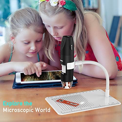 Безжичен Дигитален Микроскоп, Pancellent 1080P 50X до 1000X Увеличение Микроскопия с 8 Светодиода, USB Преносима Камера