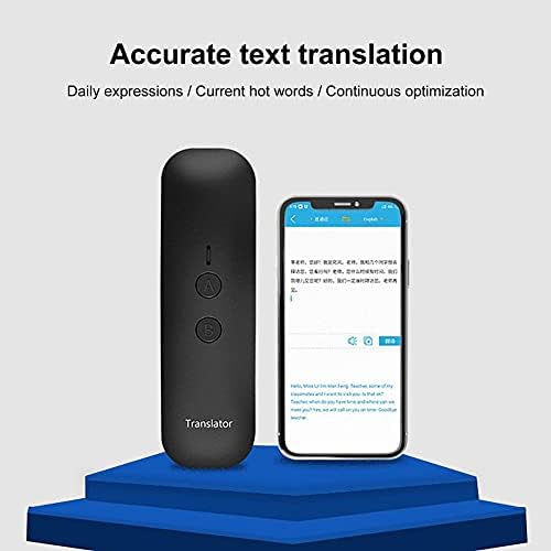 WJCCY Bluetooth 5.0 Акумулаторна Бърза Връзка Мини Преносим Гласова Многоезичен Умен Преводач за чуждестранни бизнес срещи