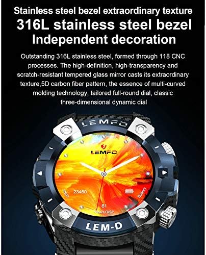 LXZ 1,3-Инчов 360360 HD Екран, 2 в 1 за Слушалки, Двоен Bluetooth 350 mah Батерия, Открит Крачкомер Фитнес Многофункционални