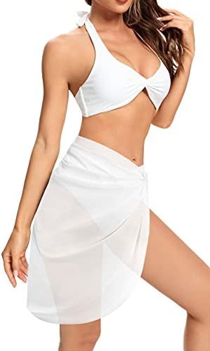 SHEKINI Women ' s Short Sarongs Swimsuit Print Beach Wrap Cover Up за Бански костюми