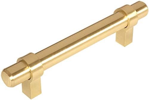 20 Pack - Cosmas 161-96BB Brushed Brass Cabinet Handle Bar Pull - 3-3/4 Инчов (96mm) Центрове дупки