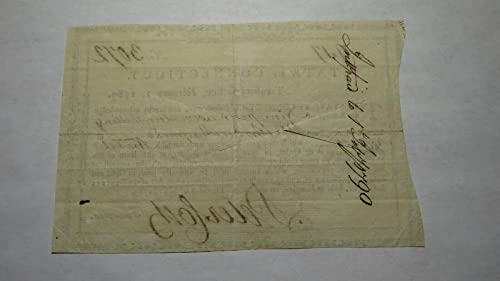 1789 1789 Connecticut Pay Table Office Colonial Curren 9 килограма Неклассифицированный Несертифицированный