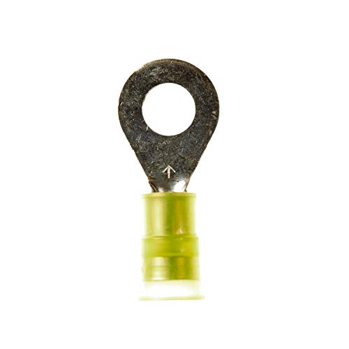 3m MNG10-14R/SK Scotchlok Tongue Ring Nylon Insulated W/Insulation Grip Шипове Размер: 1/4, жълт (опаковка от 500)