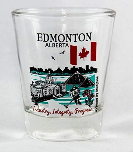 Edmonton Canada, Alberta Great Canadian Cities Collection Shot Glass