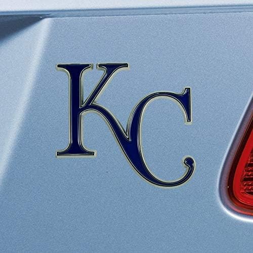 FANMATS 26599 MLB - Канзас Сити Роялс 3D Метална Цветна Емблема