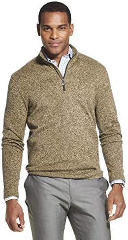 Van Heusen Men ' s Flex Long Sleeve 1/4 Zip Soft Sweater Fleece