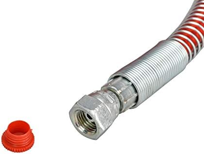 DUSICHIN DUS-50R Безвоздушный маркуч за пръскане на боя Гъвкава тръба fiber Високо Налягане Спрей тръба 50фут x 1/4 (червен)