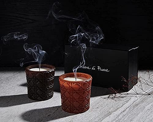 Leone di Fiume Ръчно изработени Соев Баночный Комплект Свещи с Подарък Предавателна кутия, Силно Ароматизирани и мини