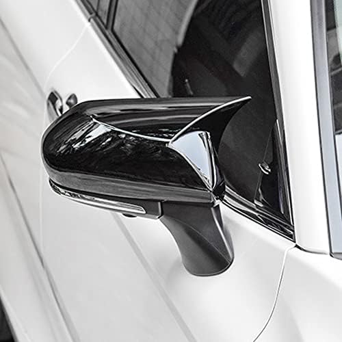 CICIDO Черен Огледало за обратно виждане Защитно покритие Покритие Странични Врати Огледало Гвардия за Toyota Camry 2018