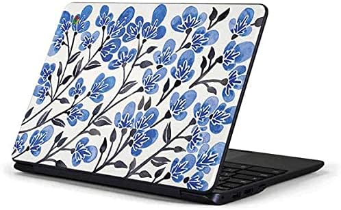 Skinit Decal Laptop Skin е Съвместим с Samsung Chromebook 3 11.6 in 500c13-k01 - Официално лицензирани Начесы и разбити сърца Blue Cherry Blossoms Design