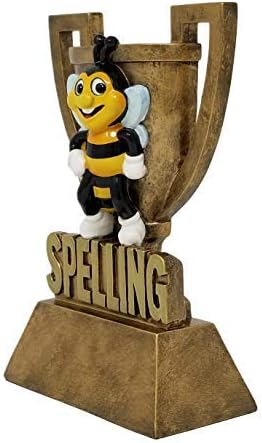 Decade Awards Spelling Bee Cup Trophy - Gold Spelling Bee Награда - Академична награда - Височина 6 см - Гравированная