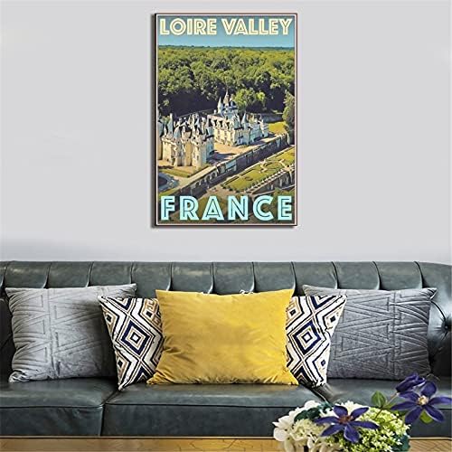 АСДАФ Долината на Лоара, Франция Реколта Пътуване Плакат Платно Книга За Изкуството на Плаката Картина на Съвременен Подарък