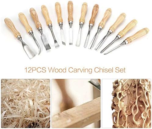 Комплект Дървени Бита, Набор от Инструменти За Дърворезба, Професионални Дървообработващи Дърводелски Длета Ръчно Длето