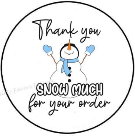 30 бр 1.5 Inch Thank You Snow So Much for Your Order Stickers - Thank You Stickers - Коледни етикети Плик Печати Етикети - D #AA61RK