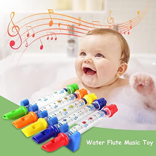 Tengan Kids Bathtub Toys，Цветни Водни Флейта Музикални Играчки, Физическа Подготовка Играчки за Деца за Деца, Ръководство