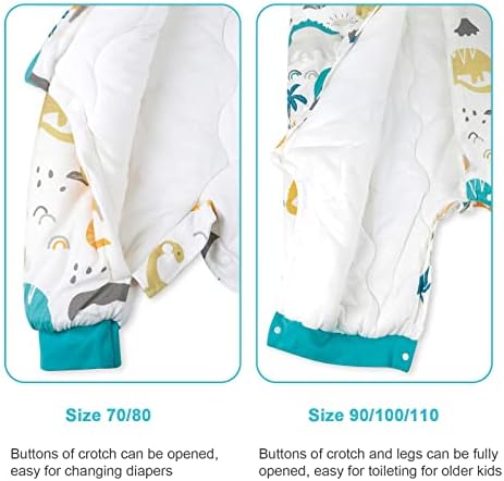 Vesko Baby Sleep Sack Baby Sleep Bag with Feet Winter Toddler Wearable Blanket Legs with Thicken 3.5 Tog 6M-5T
