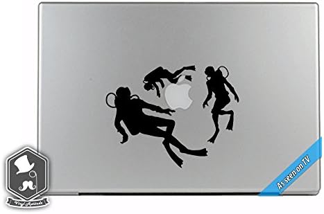 MacBook TV Търговски Леководолази Гмуркане Около Apple Overlay Vinyl Стикер Стикер на Кожата Mac Book Air Pro Лаптоп Хората