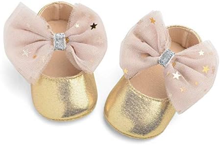 Обувки За Малки Момичета Mary Janes Плосък Bowknot Rubber Sole First Уокър Princess Dress Shoes Празнични Подаръци за